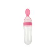 Colher Dosadora Para Bebe Silicone  Bpa Free Rosa