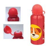 Garrafinha Metal Infantil Porta Suco Agua 400ml Cachorro