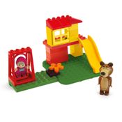 Blocos De Montar Masha e Urso Parque balanço 22pçs2 Bonecos