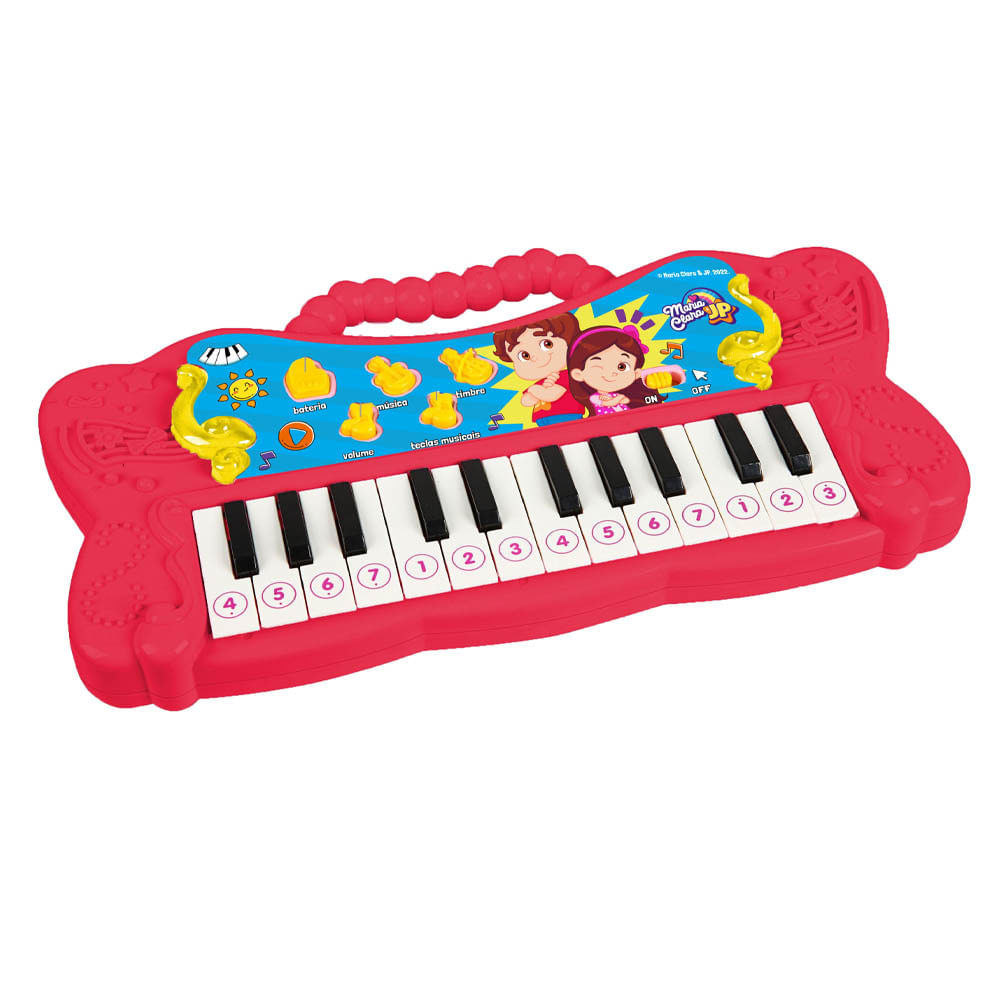 Pianinho Infantil Piano Do Ré Mi Musical Estimulante Roxo