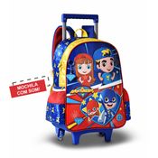 MOCHILA DE RODINHA OFICIAL AVENTUREIROS LUCCAS NETO COM SOM