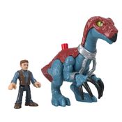 Conjunto Boneco Articulado e Figura de Ação - Jurassic World - Owen E Therizinosaurus - Mattel