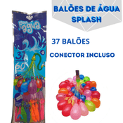 Balões de Água Bexigas para Brincar de Molhar, com 37 Unidades, Arcany Splash