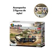 Blocos de Montar Cubic WWII Tanque Warfare 463 Peças