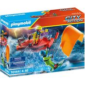 PLAYMOBIL 70144 LANCHA DE RESGATE KITESURFER