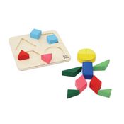 Forma as Formas | Brinquedo Madeira Criativo Educativo Lúdico Pedagógico