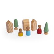 Vilarejo | Brinquedo Madeira Criativo Educativo Lúdico Pedagógico