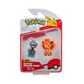 Conjunto de Mini Figuras - Pokémon -Deino + Vulpix - 4 cm - Sunny