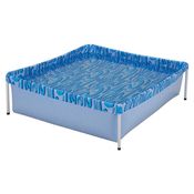 Piscina Infantil Quadrada Estrutural PVC 400 Litros - Mor