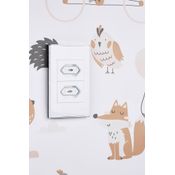 Kit 8 Protetores de Tomada KaBaby Branco