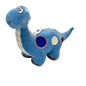 Dinossauro De Pelúcia Azul 34cm Antialérgico Decoração Quarto Infantil Presente Menino Menina Cortex