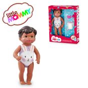 Little Mommy Negra Cuidados Mamadeira Fralda e Chupeta 30 cm