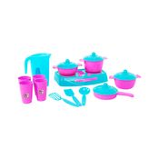 Acessórios de Casinha - Big Chef - 17 Peças - Rosa - Mielle