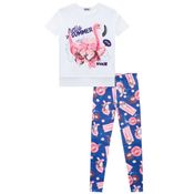 Conjunto Kukiê Flamingo Summer Branco