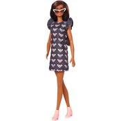 Boneca Barbie Fashionista - Morena - Vestido Preto