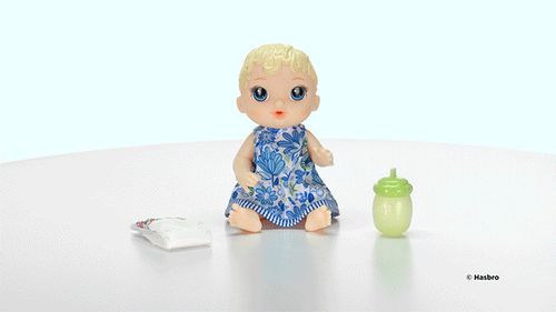 Boneca Baby Alive - Hora do Xixi - Loira - E0385 - Hasbro