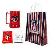 Kit Presente São Paulo Caneca Baralho e Sacola Oficial