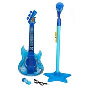 Guitarra Infantil com Microfone - Karaoke - Kids Band - Etitoys