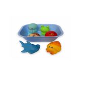 Kit Hora do Banho Bichinhos Azul - Zoop Toys
