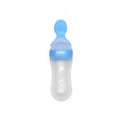 Kit Colher Dosadora 90 ml e Porta Frutinha Azul - Zoop Baby