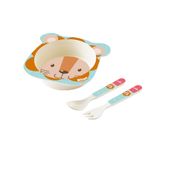 Conjunto Alimentação Bowl Baby 3 Peças Leão - Zoop Toys