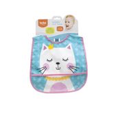 Babador Com Bolso Gatinho Colorido - Buba