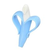 Massageador De Gengiva Banana Color Azul - Buba