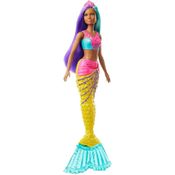 Boneca Barbie Dreamtopia Sereia Cauda Amarela Mattel GJK07