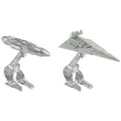 Pack 2 Hot Wheels - Star Wars Star Destroyer vs Mon Calamari Cruiser - CGW93