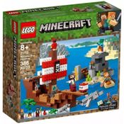 Lego Minecraft 21152 A Aventura Do Barco Pirata 386 Pecas