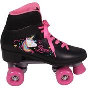 PATINS QUAD LOVE 4 RODAS N.36 PRETO