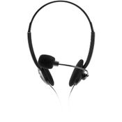 FONE DE OUVIDO COM MICROFONE HEADSET STANDARD 3.5MM P2 PRET