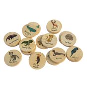 Jogo da Memória Animais Brasileiros em Extinção - Brinquedo Madeira Criativo Educativo