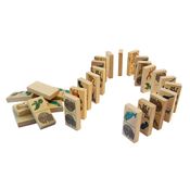 Domino Animais Brasileiros em Extinção - Brinquedo Madeira Criativo Educativo
