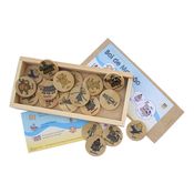 Jogo da Memória Boi Mamão - Brinquedo Madeira Criativo Educativo