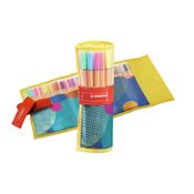 Caneta Stabilo Estojo Com 25 Cores Point 88 Fine