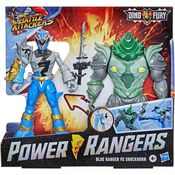 Power Rangers Battle Attackers Blue Ranger vs Shockhorn