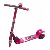 Patinete Infantil Rosa Menina Lol Ferro Com Luz De Led