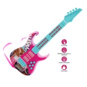 Guitarra Infantil de Brinquedo para Criança Menina Musical BBR Toys