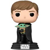 Boneco Funko Pop Star Wars Luke Skywalker with Grogu 482 The Mandalorian