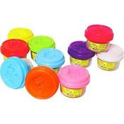 Conjunto com 10 Potes da Alegria - Ki Massa - Bob Esponja - Sunny