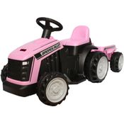 MINI TRATOR ELÉTRICO INFANTIL 6V COM REBOQUE BW079