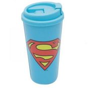 COPO PLASTICO DC SUPERMAN LOGO AZ