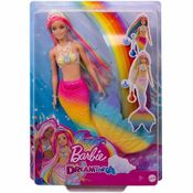 Barbie Dreamtopia Sereia Arco Íris Muda de Cor - Mattel GTF89