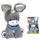 Pelúcia Burrinho Esconde Esconde Winfun Brinquedo Bebê +6 Meses Com Movimento Som Voz Português Presente Menino Menina