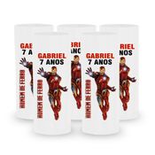 Kit 30 Copos Long Drink Homem de Ferro Personalizados
