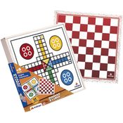 JOGO DE DAMAS/LUDO MADEIRA 60210 XALINGO