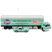 Conjunto De Carrinhos Miniatura - Caminhão Cegonha Holley - California Toys - Verde