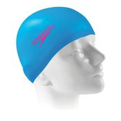 Touca de Natação - Speedo - Silicone Lisa - Ladies Cap - Azul Neon - Multisport