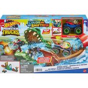 Hot Wheels Pista Ataque Do Crocodilo Faminto Mattel - HGV14